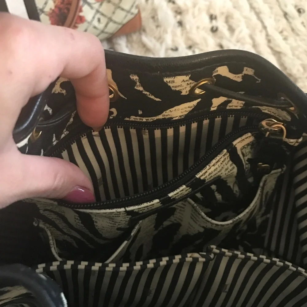 L.A.M.B animal newspaper print tote - Picture 2 of 7